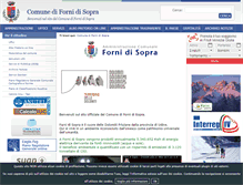 Tablet Screenshot of comune.fornidisopra.ud.it